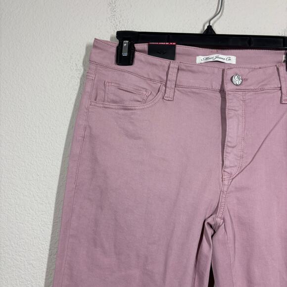 Mavi Womens 32 Adriana Ankle Zip Mid Rise Super Skinny Jeans Rose Twill Pink - Picture 4 of 13